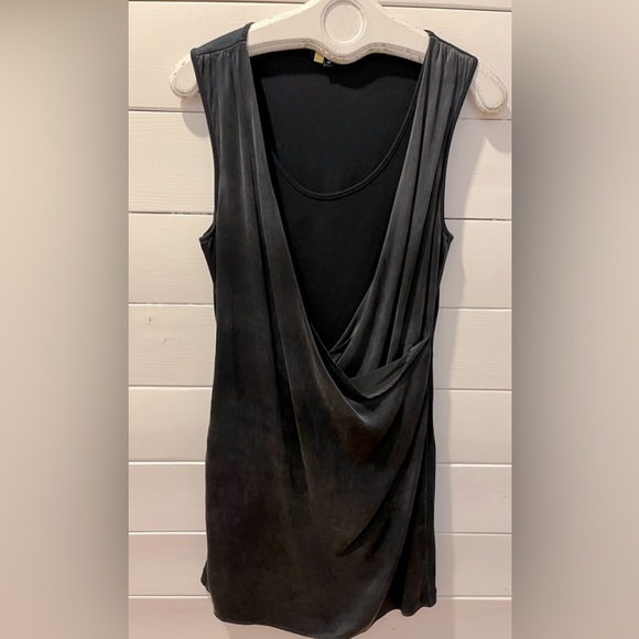 📍Black Silk Drape Dress - Axara Paris (Size 40) - Picture 1 of 9